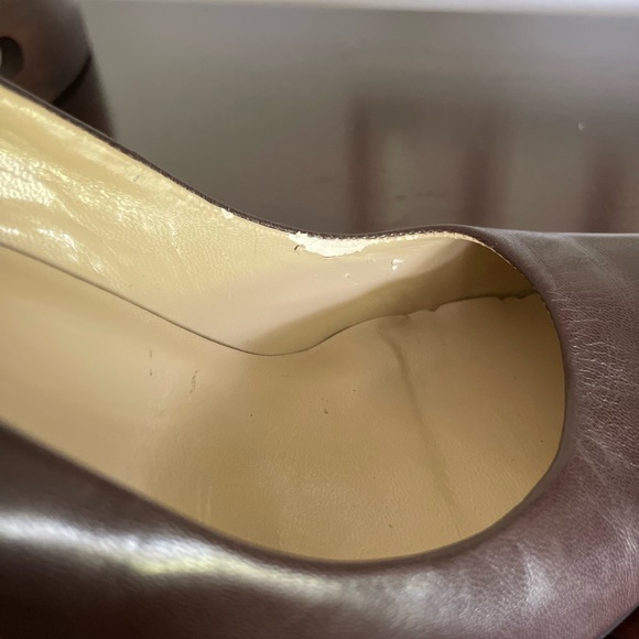 Lauren Ralph Lauren Zabrina Leather Pumps 3.5" Heels Chocolate Brown Size 6.5 B - Picture 9 of 11